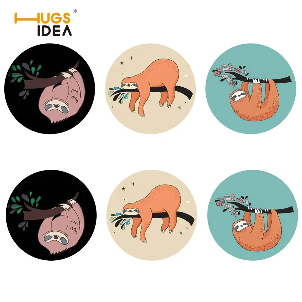 HUGSIDEA 6pcs/lot Cute Sloth Print Table Placemats Simple and Creative Mug Coaster Mat Heat-resistant Coffee Drink Cup Coasters
HUGSIDEA 6pcs/lot Cute Sloth Print Table Placemats Simple and Creative Mug Coaster Mat Heat-resistant Coffee Drink Cup Coasters