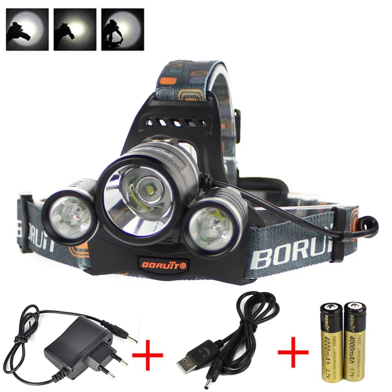 Details about BORUIT 6000 Lumen 3x XM-L T6 LED Headlamp Headlight Torch+Wall/USB Charger+18650 Rechargeable Battery
Details about BORUIT 6000 Lumen 3x XM-L T6 LED Headlamp Headlight Torch+Wall/USB Charger+18650 Rechargeable Battery