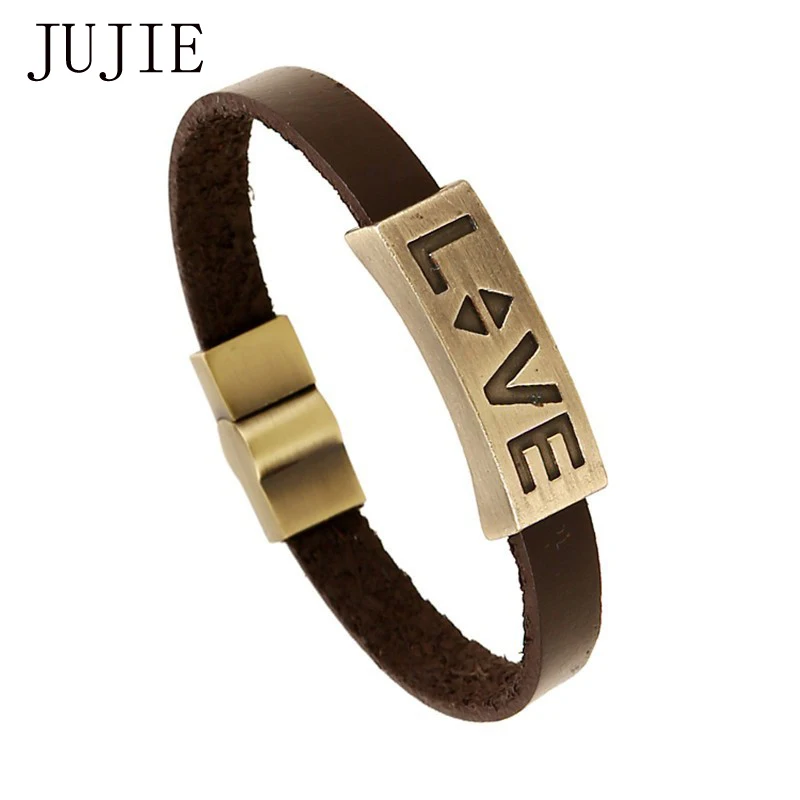 JUJIE LOVE Leather Bracelet Magnet Buckle Claps Leather Bracelet Metal Cuff Bangles For Women Leather Jewelry
JUJIE LOVE Leather Bracelet Magnet Buckle Claps Leather Bracelet Metal Cuff Bangles For Women Leather Jewelry