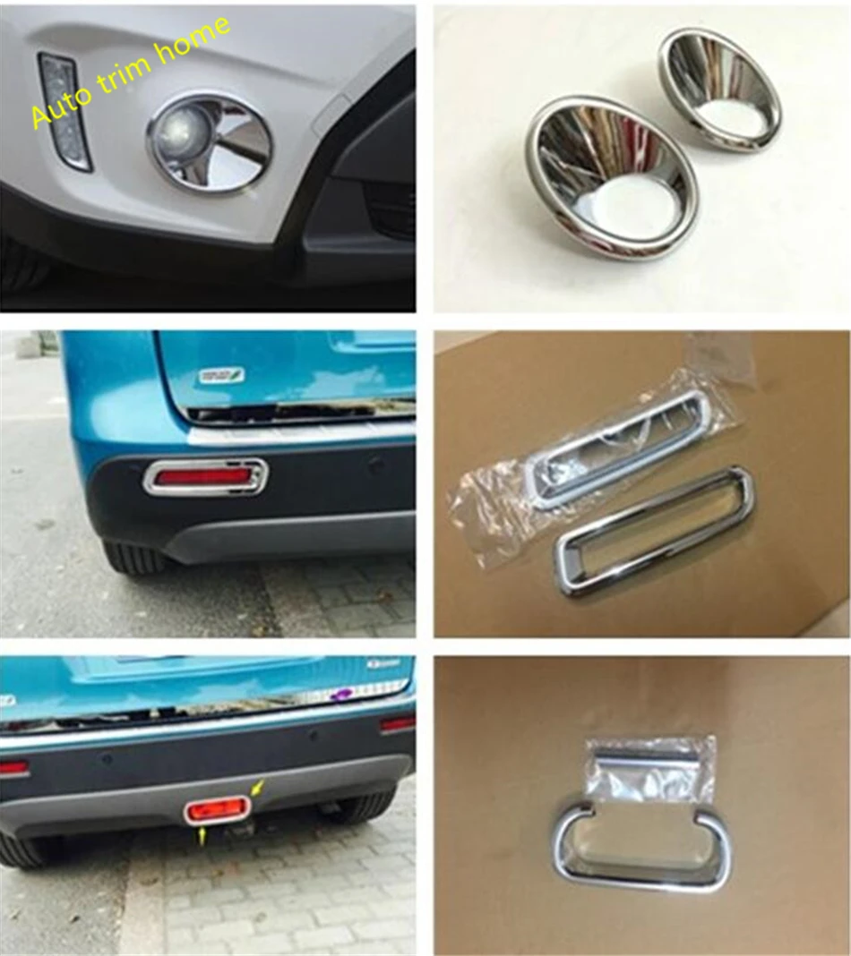 Front Rear Bumper Fog Brake Lights Lamps Decoration Cover Trim For Suzuki Vitara Escudo 2015 - 2020 Chrome Exterior Accessories
Front Rear Bumper Fog Brake Lights Lamps Decoration Cover Trim For Suzuki Vitara Escudo 2015 - 2020 Chrome Exterior Accessories