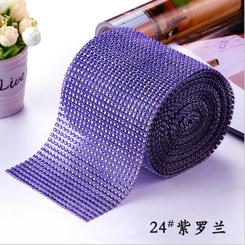 4.75"X10 Yards Violet Diamond Mesh Wrap Rhinestone Ribbon Wedding Supplies Home Decoration DIY Accessories 24 Rows Net Drill
4.75"X10 Yards Violet Diamond Mesh Wrap Rhinestone Ribbon Wedding Supplies Home Decoration DIY Accessories 24 Rows Net Drill
