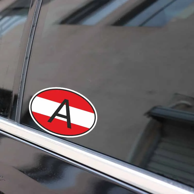 YJZT 15 см * 10 персональная забавная наклейка для автомобилей A Австрия код страны