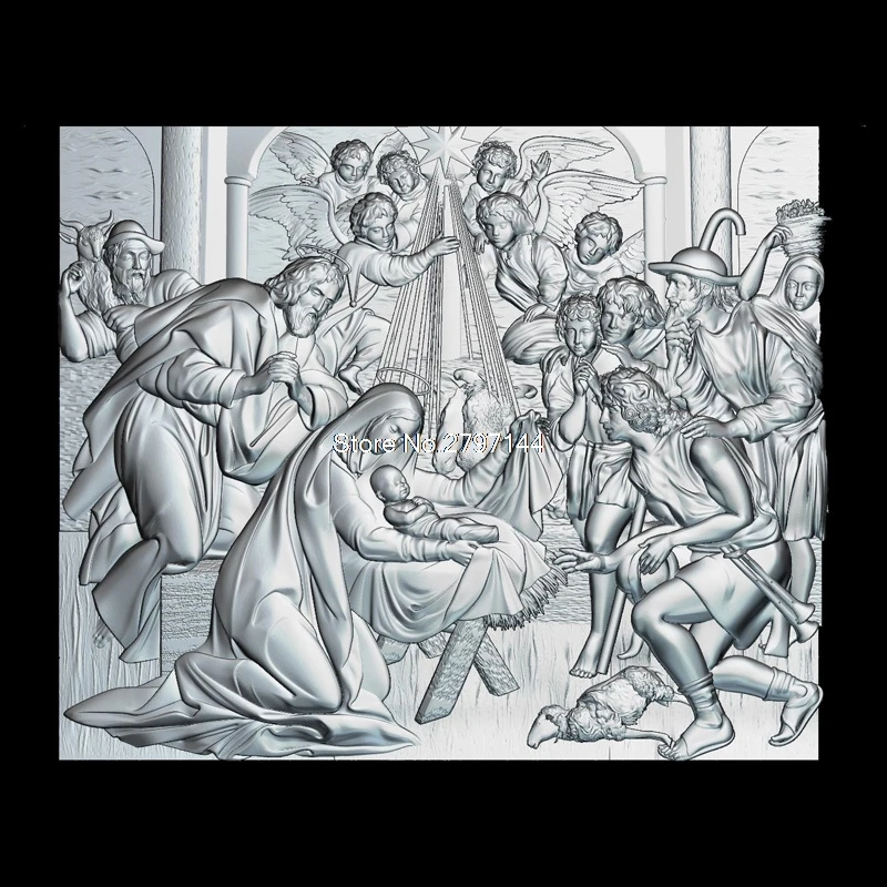 The birth of Jesus Christ 3d model for cnc STL format Religion 3d Relief Model STL Router 3 axis Engraver ArtCam
The birth of Jesus Christ 3d model for cnc STL format Religion 3d Relief Model STL Router 3 axis Engraver ArtCam