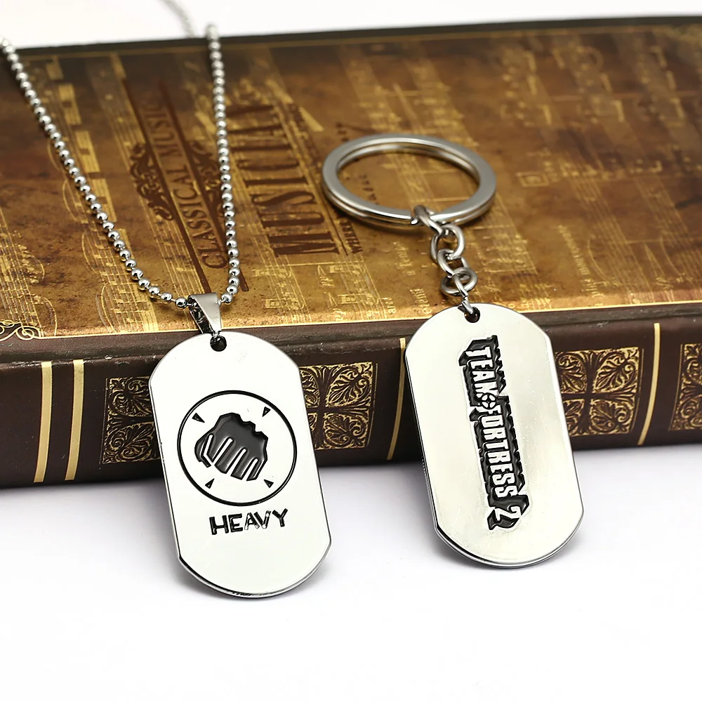 Team Fortress 2 Necklace Fist Heavy Dog Tag Pendant Beads Chain collares Necklaces Charm bijoux Gifts Game Jewelry 
Team Fortress 2 Necklace Fist Heavy Dog Tag Pendant Beads Chain collares Necklaces Charm bijoux Gifts Game Jewelry