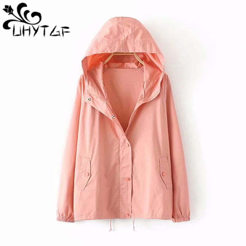 UHYTGF Woman's Coat Plus Size 3XL Thin Tops Female Casual Loose Short Trench Coats Fashion Ladies Spring Autumn Windbreaker 316
UHYTGF Woman's Coat Plus Size 3XL Thin Tops Female Casual Loose Short Trench Coats Fashion Ladies Spring Autumn Windbreaker 316