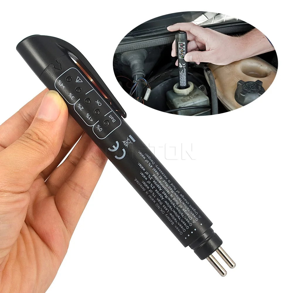 Newest Electronic Brake Fluid Liquid Tester Pen Auto Car Tester 5LED Indicator For Vehicle Diagnostic Testing Automotive Pen
Newest Electronic Brake Fluid Liquid Tester Pen Auto Car Tester 5LED Indicator For Vehicle Diagnostic Testing Automotive Pen