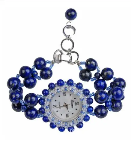 Exquisite garnet pearl bracelet watch lady natural crystal lady wrist watch genuine real natural gems stone bracelet Quartz
Exquisite garnet pearl bracelet watch lady natural crystal lady wrist watch genuine real natural gems stone bracelet Quartz