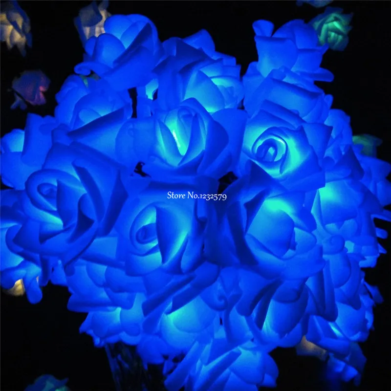 7M 50 LEDS Solar Powered Lights Rose Flower String Light For Christmas Wedding Halloween Patio Party Outdoor Indoor Decorations | Лампы и