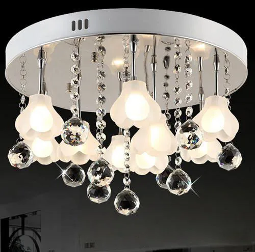 Modern Crystal LED Ceiling Light Fixture Lighting Crystal ceiling Lamps with 9pcs G4 Lights Free shipping
Modern Crystal LED Ceiling Light Fixture Lighting Crystal ceiling Lamps with 9pcs G4 Lights Free shipping