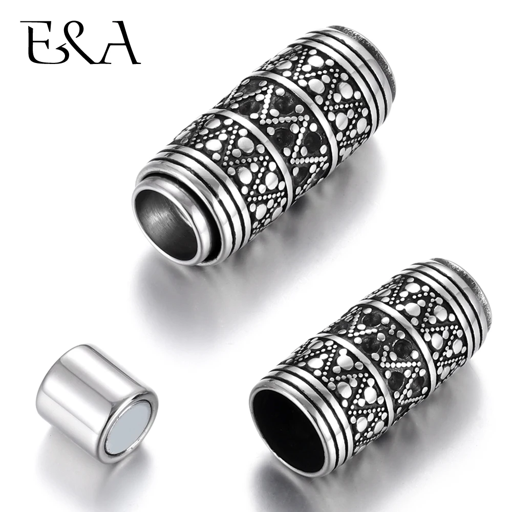 Stainless Steel Magnetic Clasp Tube with Dot Hole 8mm Leather Cord Clasps Magnet Buckle Bracelet Closure for DIY Jewelry Making
Stainless Steel Magnetic Clasp Tube with Dot Hole 8mm Leather Cord Clasps Magnet Buckle Bracelet Closure for DIY Jewelry Making