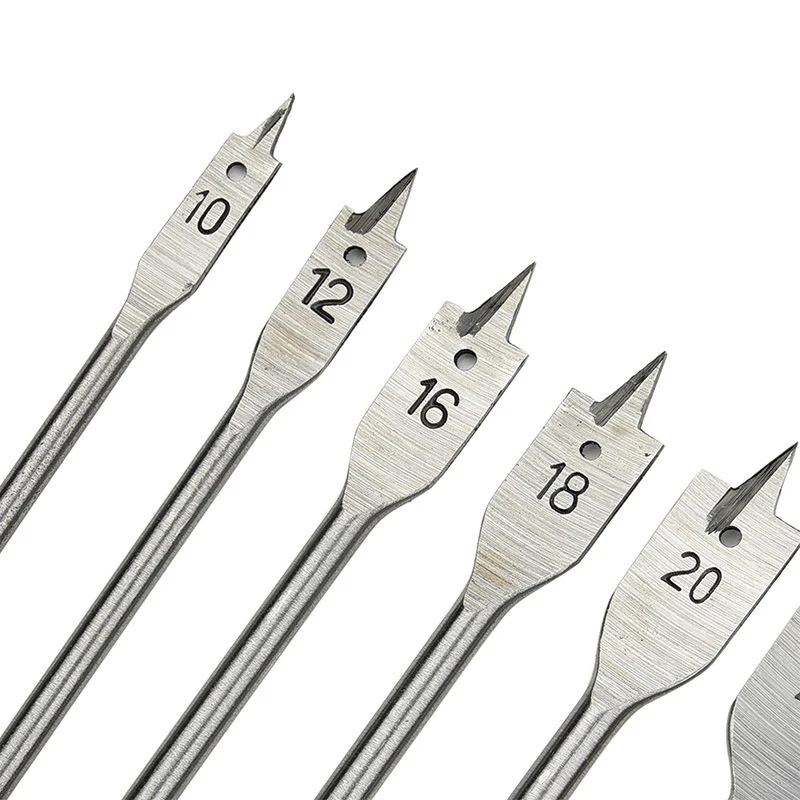 6pcs/Set Titanium Coating Hex Shank Spade Bits Flat Boring Bit Wood Drill Bit Power Tools Hole Saw 10,12,16,18,20,25mm
6pcs/Set Titanium Coating Hex Shank Spade Bits Flat Boring Bit Wood Drill Bit Power Tools Hole Saw 10,12,16,18,20,25mm