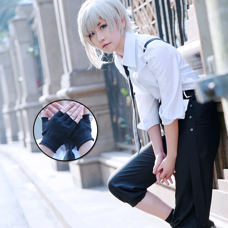 Женский костюм с париком Nakajima Atsushi бродячих собак из аниме для косплея|cosplay
