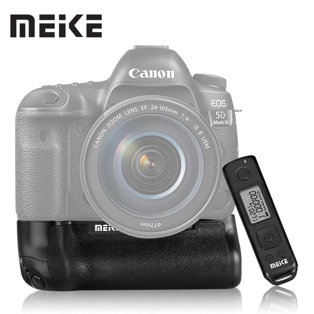 

Meike MK-5DIV Pro Vertical Battery Grip with 2.4G Wireless Remote Control for Canon EOS 5D mark IV as BG-E20