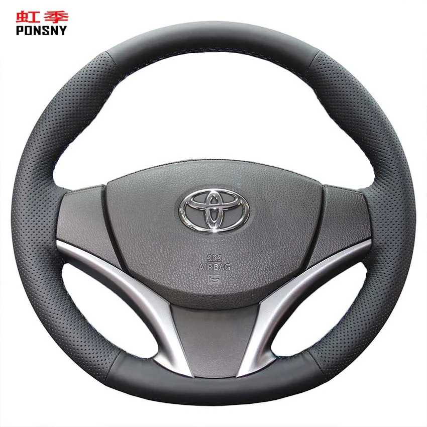 PONSNY черный чехол рулевого колеса автомобиля из искусственной кожи для Toyota Vios 2014-2016 Кожаные чехлы из микроволокна
PONSNY черный чехол рулевого колеса автомобиля из искусственной кожи для Toyota Vios 2014-2016 Кожаные чехлы из микроволокна