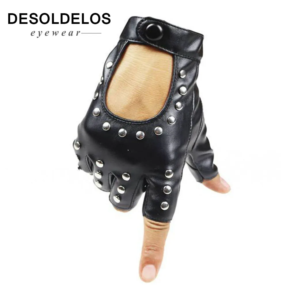 DesolDelos Women Rivets PU Leather Gloves Semi-Finger Mens Rivet Belt PU Gloves Sexy Cutout Fingerless Gloves R007
DesolDelos Women Rivets PU Leather Gloves Semi-Finger Mens Rivet Belt PU Gloves Sexy Cutout Fingerless Gloves R007