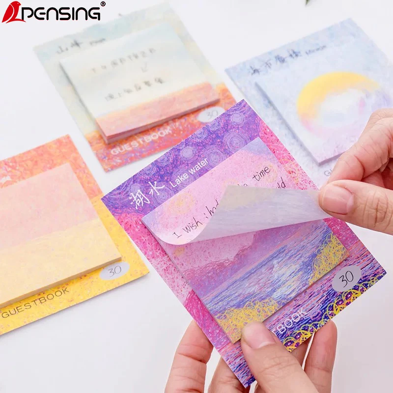 Kawaii Наклейки памятки Memo pad N раз Липкие заметки милые papeleria офисные украшения