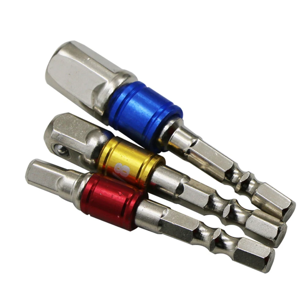 3Pcs Socket Bit Adapter Set Hex Shank 1/4" 3/8" 1/2" Impact Extension Drill Bit Bar Driver Electrical Drilling Head Power Tools
3Pcs Socket Bit Adapter Set Hex Shank 1/4" 3/8" 1/2" Impact Extension Drill Bit Bar Driver Electrical Drilling Head Power Tools