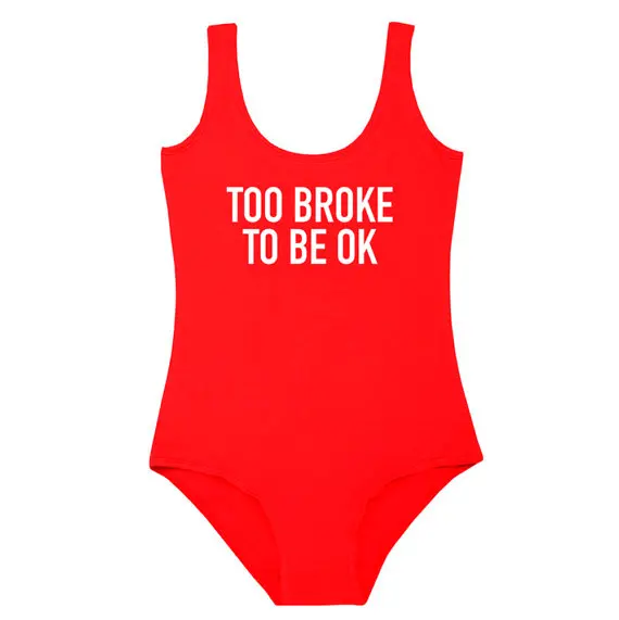 Skuggnas Too Brooke To Be Ok Bodysuit Leotard Womens Ladies Top Tumblr Slogan Grunge One Piece Suit Summer Sexy Beachwear
Skuggnas Too Brooke To Be Ok Bodysuit Leotard Womens Ladies Top Tumblr Slogan Grunge One Piece Suit Summer Sexy Beachwear