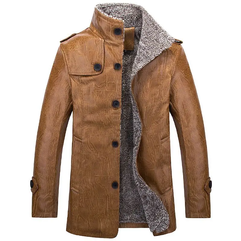 2021 Autumn New Fashion Slim Fit Casaco Masculino Stand Collar Velet Lining Leather Coat Men Big Size 5XL
2021 Autumn New Fashion Slim Fit Casaco Masculino Stand Collar Velet Lining Leather Coat Men Big Size 5XL