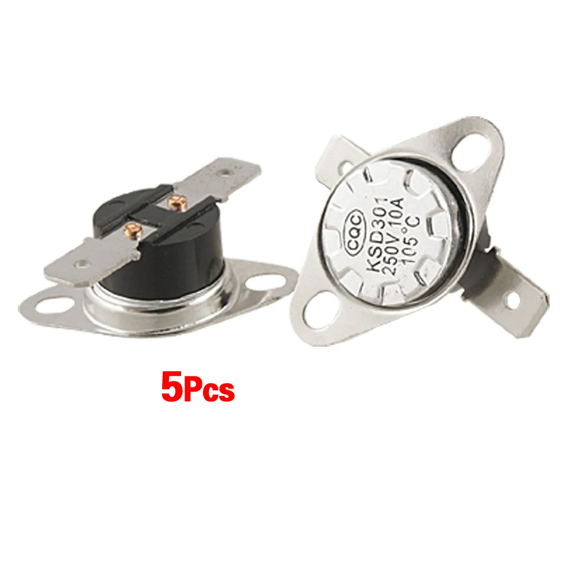 DSHA New Hot 5 x KSD301 NC Thermostat Temperature Control Switch 105 Celsius 250V 10A
DSHA New Hot 5 x KSD301 NC Thermostat Temperature Control Switch 105 Celsius 250V 10A