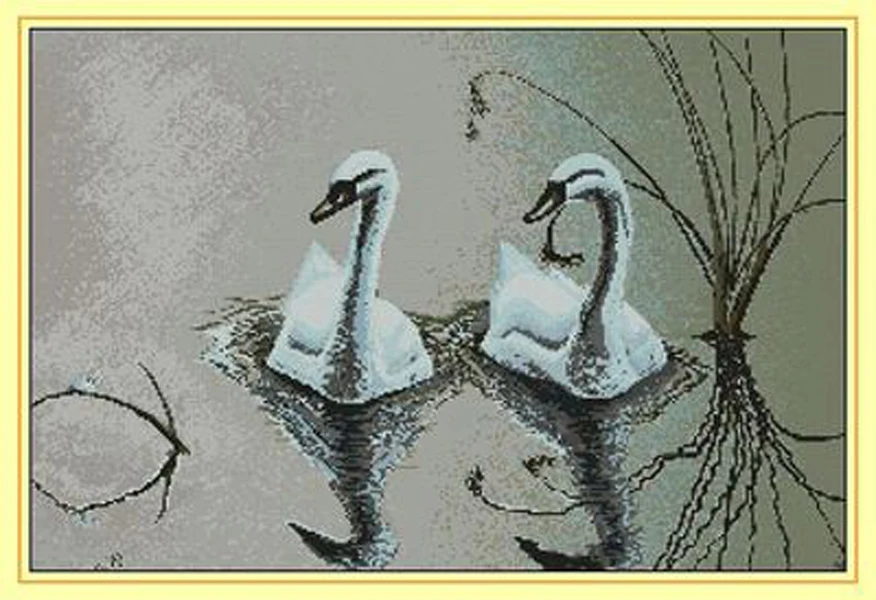 Needlework 11CT 14CT 16CT 18CT Cross Stitch, DIY Count Cross Stitch, Embroidery Set, Swan lovers
Needlework 11CT 14CT 16CT 18CT Cross Stitch, DIY Count Cross Stitch, Embroidery Set, Swan lovers