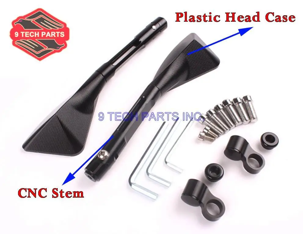 3 pairs Universal Triangle CNC mirror Motorcycle Rear Side Mirrors Aluminum CNC Stem + Plastic Head Case Free shipping
3 pairs Universal Triangle CNC mirror Motorcycle Rear Side Mirrors Aluminum CNC Stem + Plastic Head Case Free shipping