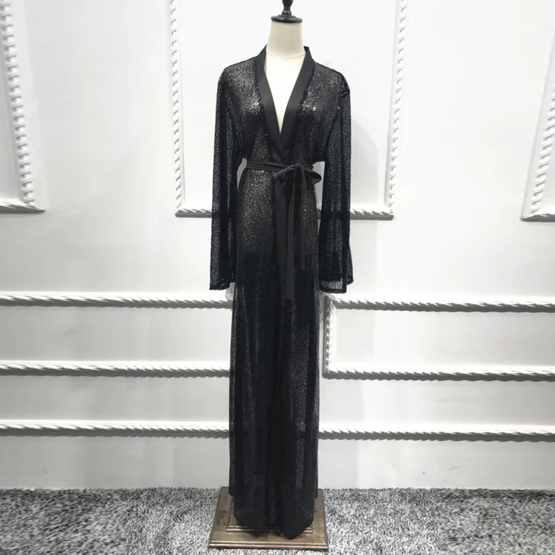 Black Sequin Abayas For Women Dubai Abaya Kimono Cardigan Turkey Muslim Hijab Dress Robe Musulmane De Mode Femme Islam Clothing
Black Sequin Abayas For Women Dubai Abaya Kimono Cardigan Turkey Muslim Hijab Dress Robe Musulmane De Mode Femme Islam Clothing
