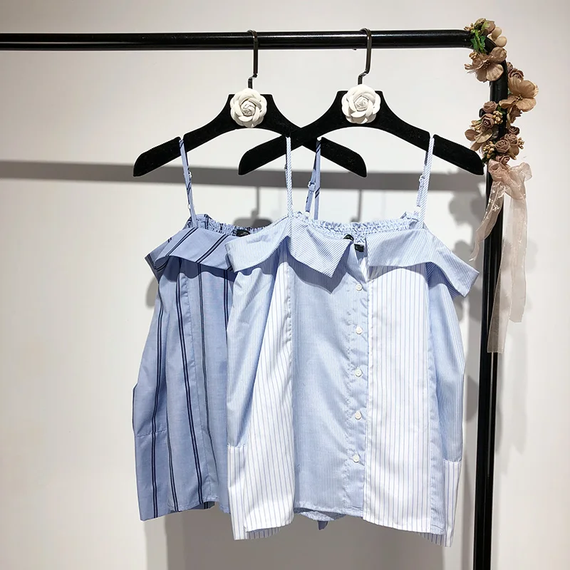 2018 new Ins Slash neck Sling Lap top Stripe Off Shoulder Top Shirt Top Women Korea Fashion Ladies Tops
2018 new Ins Slash neck Sling Lap top Stripe Off Shoulder Top Shirt Top Women Korea Fashion Ladies Tops