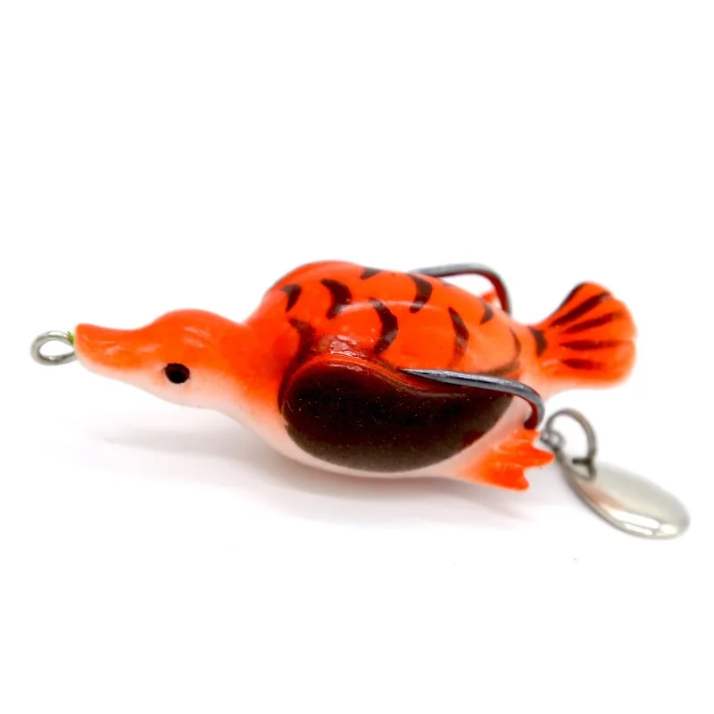 1PCS Fishing Lure Wobblers Artificial Bait Floating Duck Lure Soft Bait With Hooks Sequin Spoon Frog Lure Pesca
1PCS Fishing Lure Wobblers Artificial Bait Floating Duck Lure Soft Bait With Hooks Sequin Spoon Frog Lure Pesca