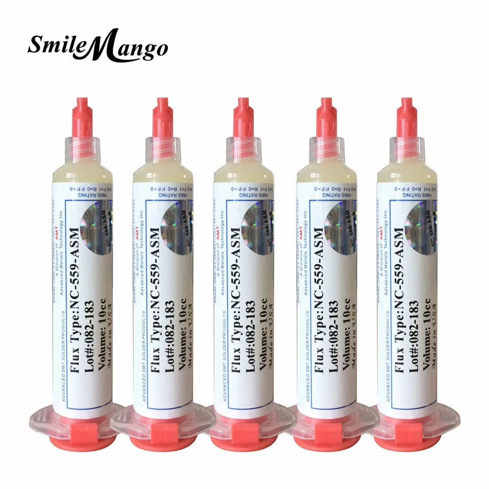 High Quality Made in USA! 5/lot 10cc NC-559-ASM Flux paste lead-free solder paste solder flux
High Quality Made in USA! 5/lot 10cc NC-559-ASM Flux paste lead-free solder paste solder flux