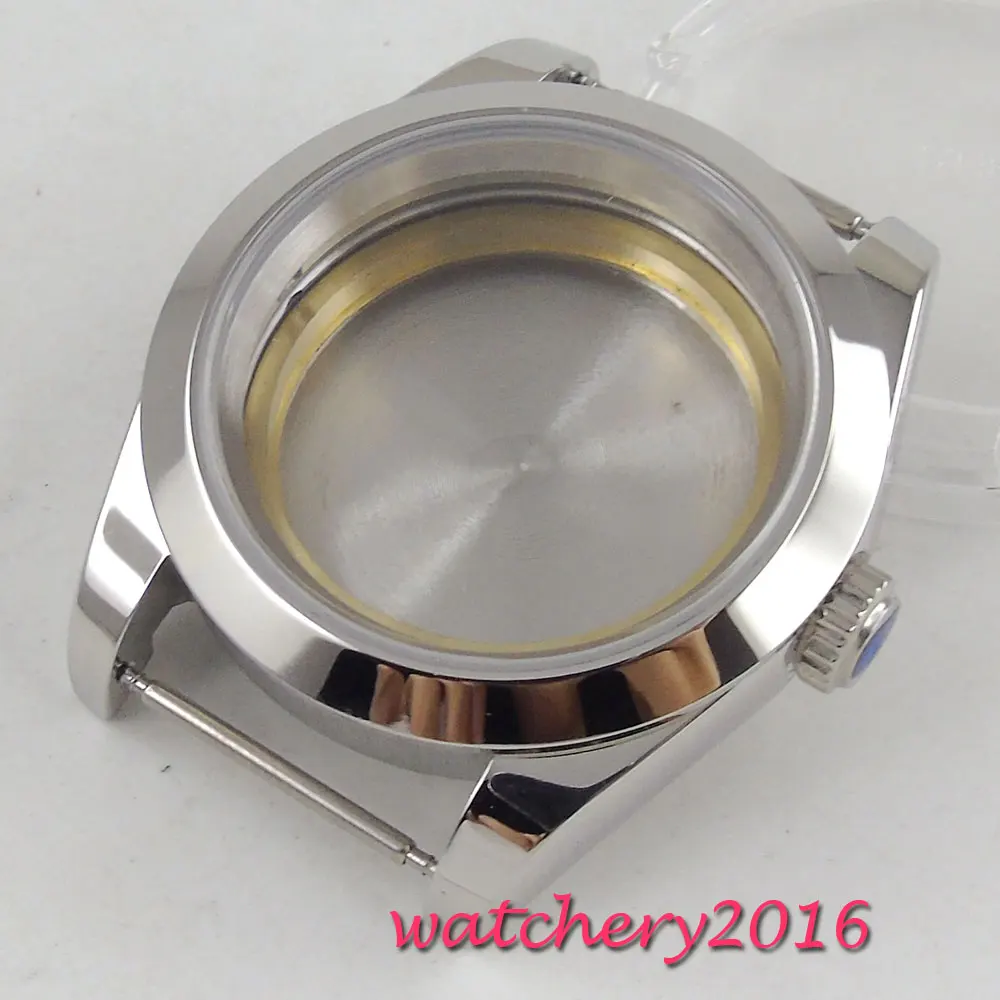 40mm Sapphire Glass Polished Steel Watch Case fit ETA 2836 DG2813 3804 MIYOTA Movement
40mm Sapphire Glass Polished Steel Watch Case fit ETA 2836 DG2813 3804 MIYOTA Movement