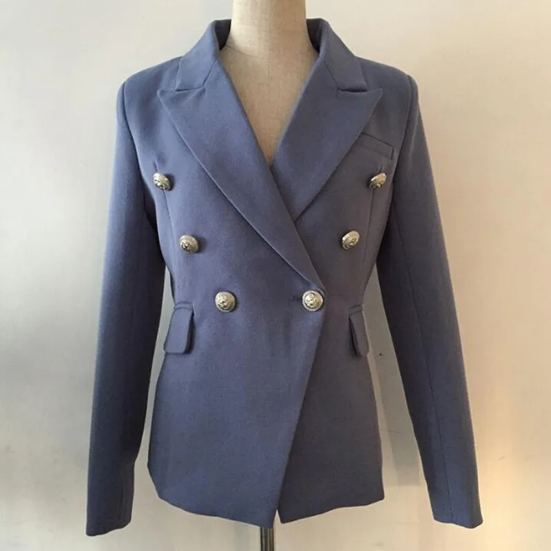 Vintage Runway Designer High Quality Blazer Women's Double Breasted Elegant Long Sleeve Ladies Coat Jacket Blazer Mujer
Vintage Runway Designer High Quality Blazer Women's Double Breasted Elegant Long Sleeve Ladies Coat Jacket Blazer Mujer
