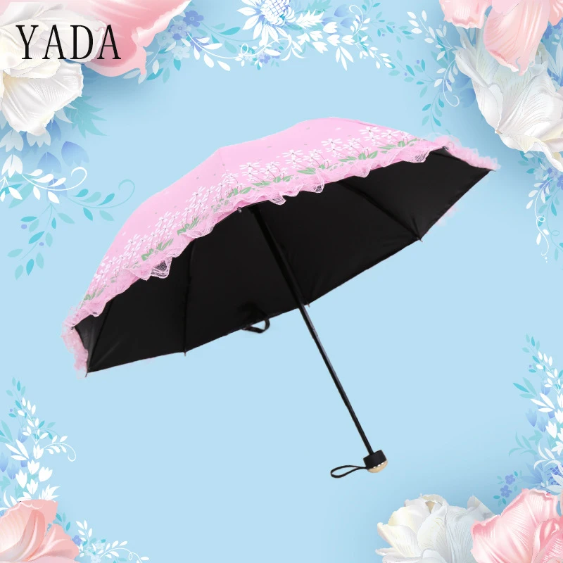 YADA Custom Creative Flower Lace Umbrella Reinforced Sunscreen Parasol Folding Princess Umbrella Waterproof Plant Umbrella YS634
YADA Custom Creative Flower Lace Umbrella Reinforced Sunscreen Parasol Folding Princess Umbrella Waterproof Plant Umbrella YS634