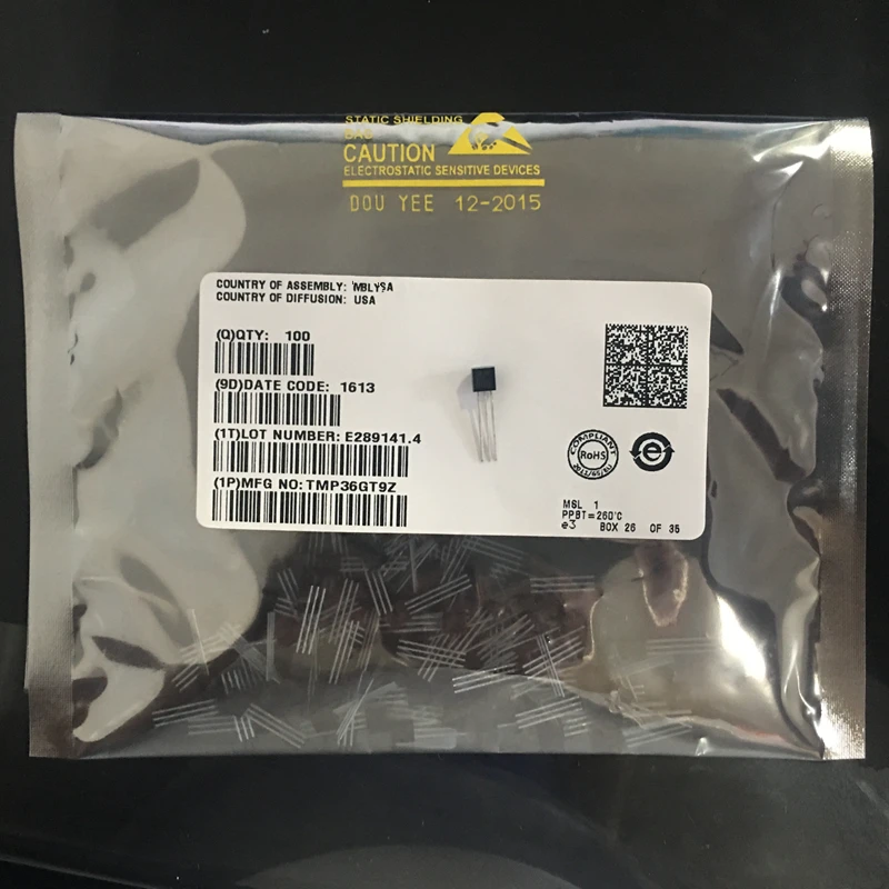 Free Shipping 50pcs/lot TMP36 TMP36GT9 TMP36GT9Z TO92 stock