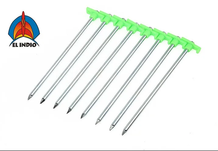 EL INDIO Outdoor Fluorescent tent accessories at6537 with night light outdoor camping 25cm spike reinforced tent
EL INDIO Outdoor Fluorescent tent accessories at6537 with night light outdoor camping 25cm spike reinforced tent