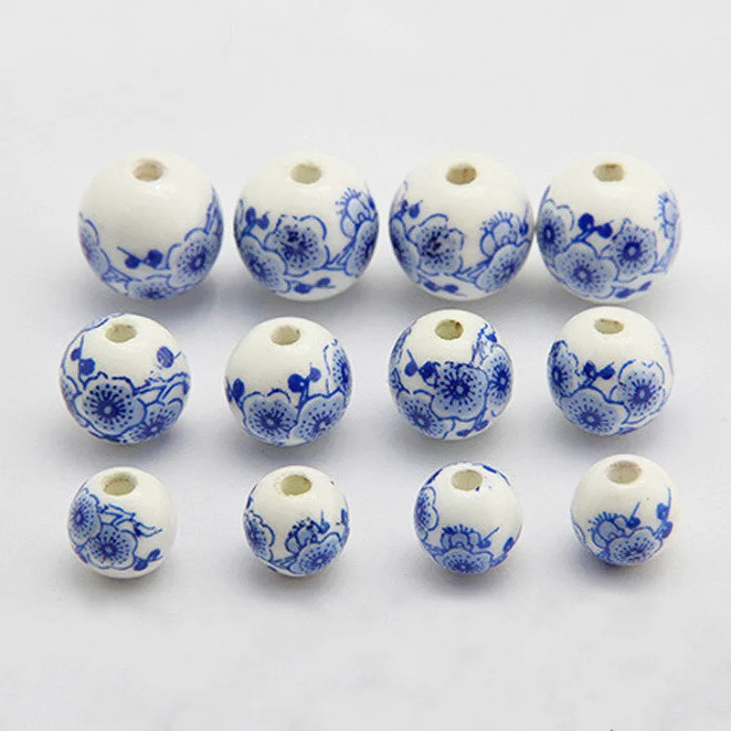 20 Pcs/lot 8mm 10mm 12mm 14mm Plum Ceramic Round Beads High Temperature Burning Painting Loose Beads Necklace Bracelet Making
20 Pcs/lot 8mm 10mm 12mm 14mm Plum Ceramic Round Beads High Temperature Burning Painting Loose Beads Necklace Bracelet Making