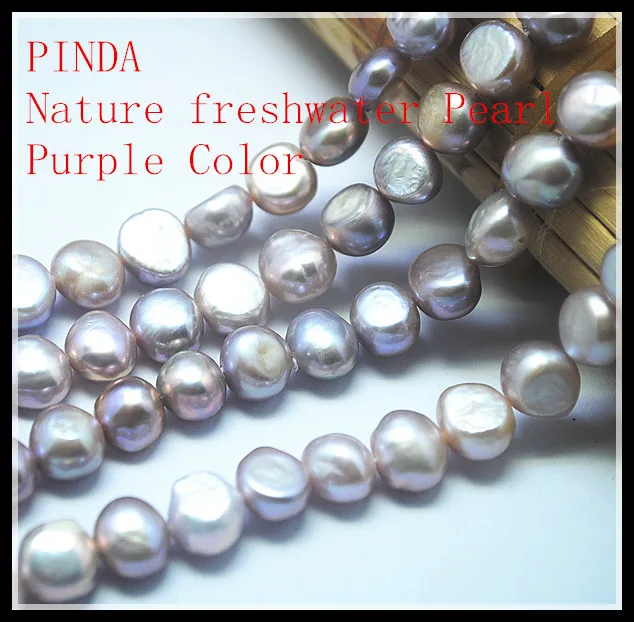 

Baroque Cultured Freshwater Pearl Beads Natural Color White golden purple 6-7mm hole 0.8mm 14.5" length 2 strands/ lot Grade AA