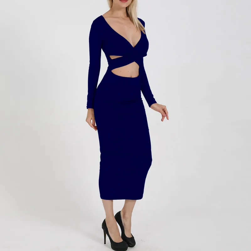Long Sleeve Sexy Dresses Party Night Club Dress 2019 Hollow Out V Neck Maxi Dresses For Women Long Dress
Long Sleeve Sexy Dresses Party Night Club Dress 2019 Hollow Out V Neck Maxi Dresses For Women Long Dress