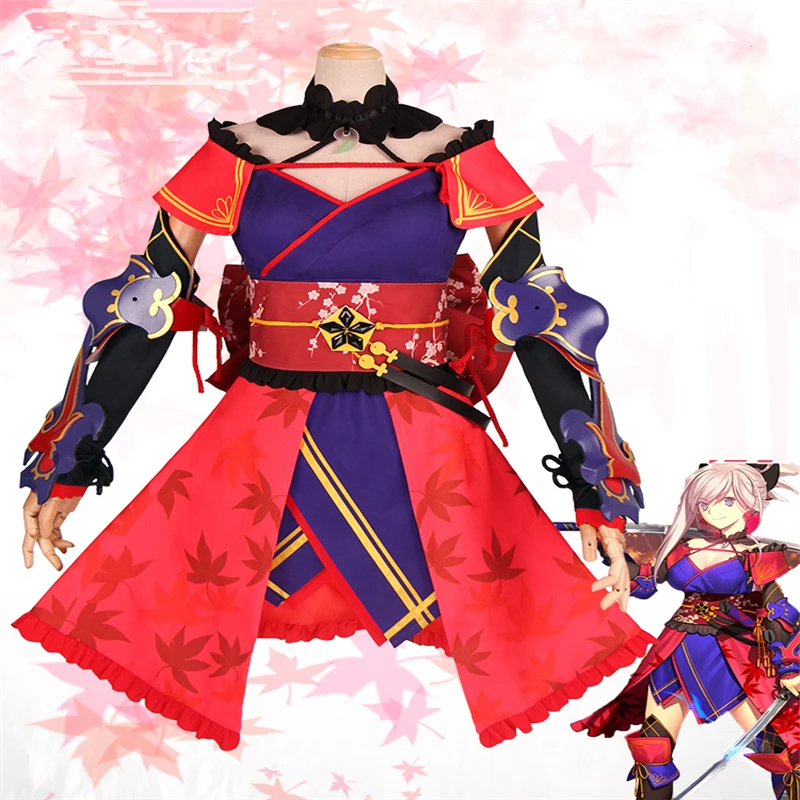 Костюм для косплея FGO Servant Sader Miyamoto Musashi женское кимоно юката платье одежда Аниме