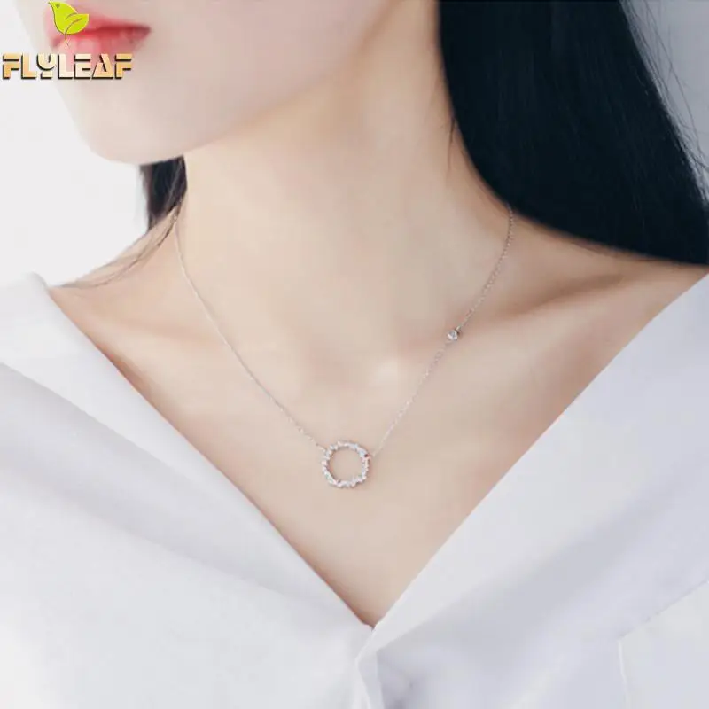 Flyleaf 925 Sterling Silver Cubic Zirconia Aaa Zircon Round Necklaces & Pendants For Women Simple Style Sterling-silver-jewelry
Flyleaf 925 Sterling Silver Cubic Zirconia Aaa Zircon Round Necklaces & Pendants For Women Simple Style Sterling-silver-jewelry