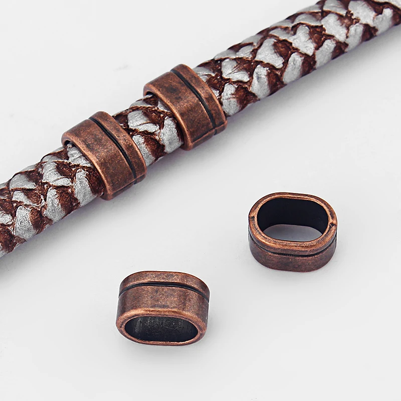 10Pcs Antique Copper Slider Spacer Beads Findings For 10x6mm Licorice Leather Cord
10Pcs Antique Copper Slider Spacer Beads Findings For 10x6mm Licorice Leather Cord