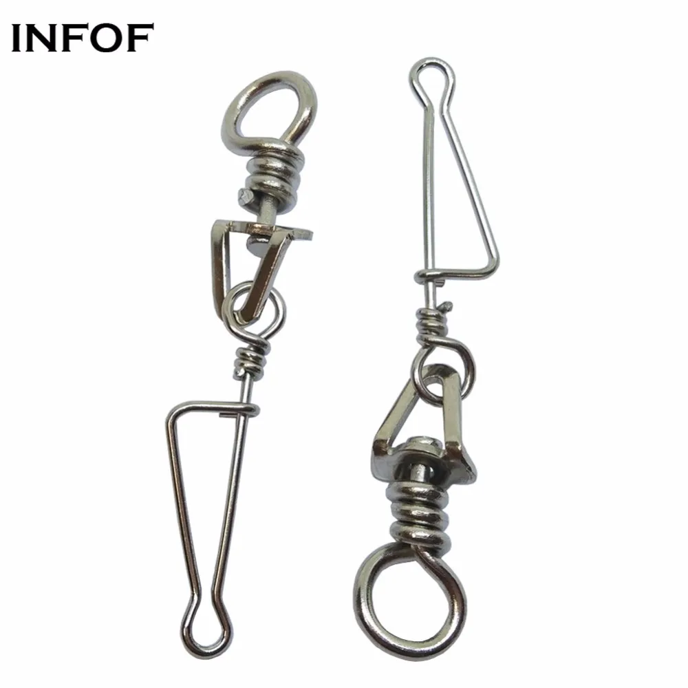 INFOF Fishing Swivel Minus with Italian Snap #4 Fishing Swivel Snap Stainless Steel Fishing Accessories Connector
INFOF Fishing Swivel Minus with Italian Snap #4 Fishing Swivel Snap Stainless Steel Fishing Accessories Connector