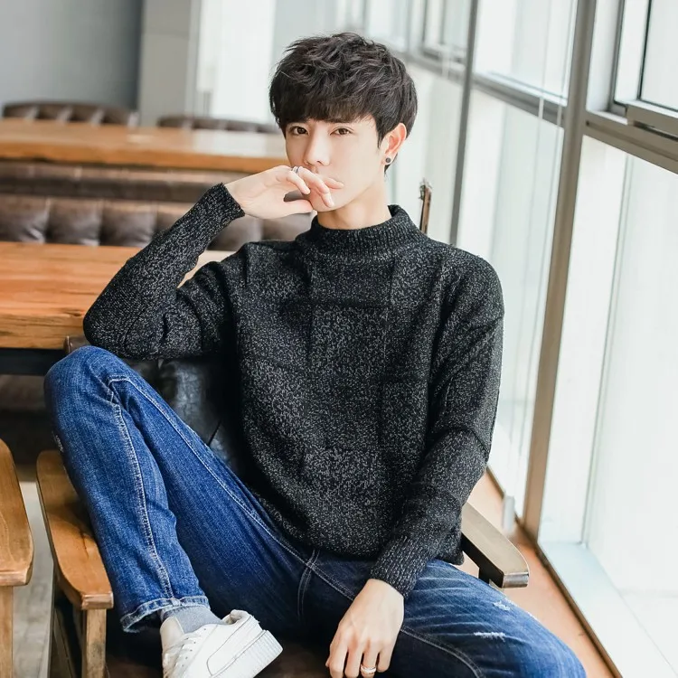 2018 the new men's set of head turtleneck young men's wear loose sweater factory direct sale
2018 the new men's set of head turtleneck young men's wear loose sweater factory direct sale