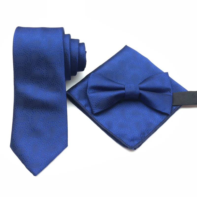 Подарочный набор галстуков для мужчин галстук-бабочка и носовой платок Набор