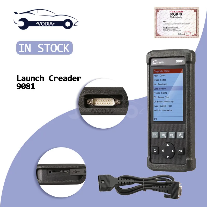 New LAUNCH Creader 9081 obd2 tester 4.0 inch auto scanner diagnostic tool for repairing CR 9081 OBD 2 cars emissions analyzers
New LAUNCH Creader 9081 obd2 tester 4.0 inch auto scanner diagnostic tool for repairing CR 9081 OBD 2 cars emissions analyzers