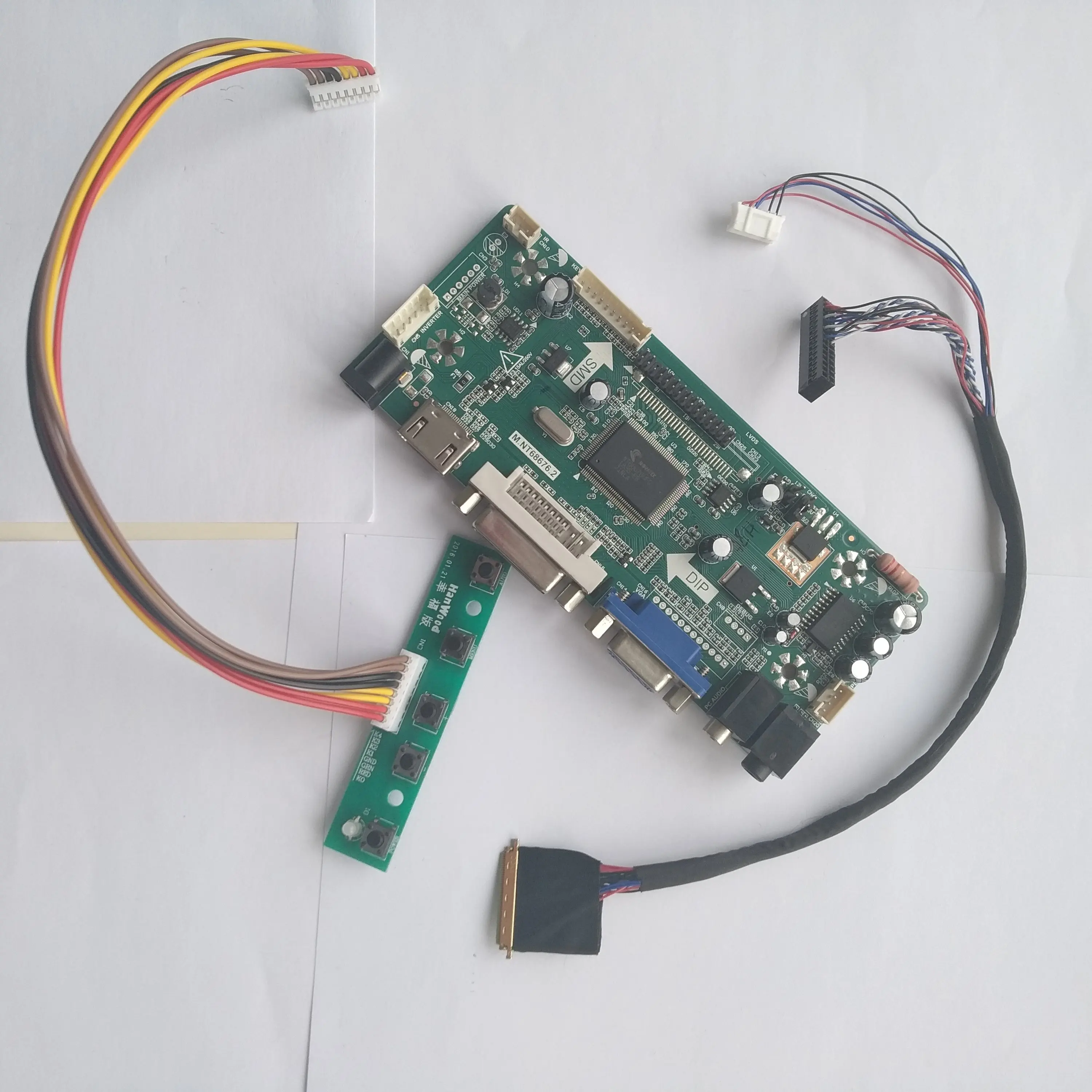 Комплект M.NT68676 HDMI DVI совместимому с DIY светодиодный VGA ЖК дисплей плата