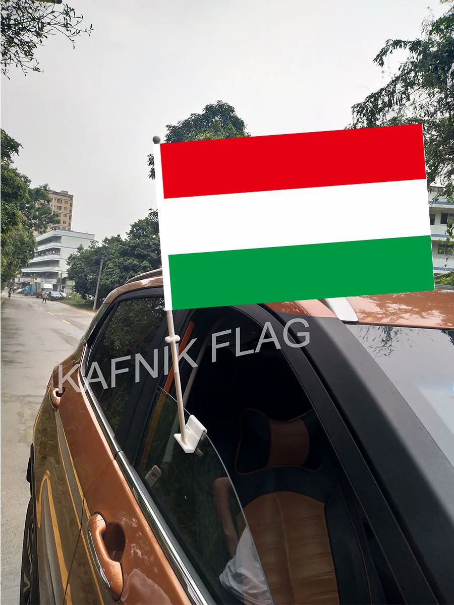 KAFNIK,30*45CM Hungary Window Car Flags and Banners Countries World Custom Flags with 43/52cm flagpole for car decoration
KAFNIK,30*45CM Hungary Window Car Flags and Banners Countries World Custom Flags with 43/52cm flagpole for car decoration