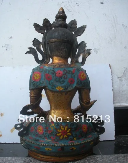 bi00121 Tibet Fane Classical bronze cloisonne GuanYin Kwan-yin Amitayus buddha Statue
bi00121 Tibet Fane Classical bronze cloisonne GuanYin Kwan-yin Amitayus buddha Statue
