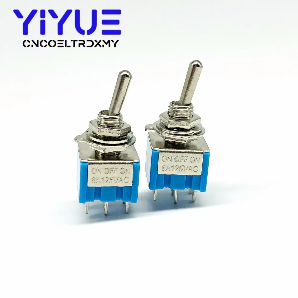 5pcs 3 Position MTS-203 6-Pin 6MM Mini SPDT ON-OFF-ON 6A 125VAC Mini Toggle Switch
5pcs 3 Position MTS-203 6-Pin 6MM Mini SPDT ON-OFF-ON 6A 125VAC Mini Toggle Switch