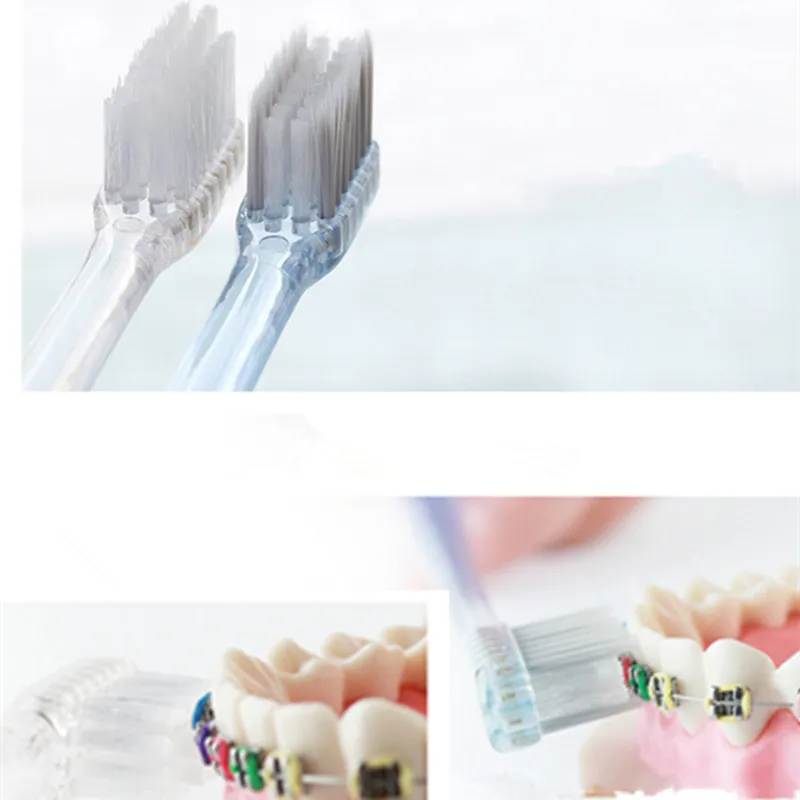 Adult toothbrush children toothbrush 10 pieces Orthodontic toothbrush small head Steel braces toothbrush Silver ions bristles
Adult toothbrush children toothbrush 10 pieces Orthodontic toothbrush small head Steel braces toothbrush Silver ions bristles